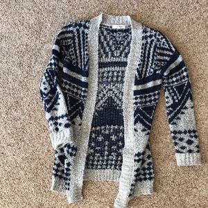 Grey and Navy Tribal pattern sweater